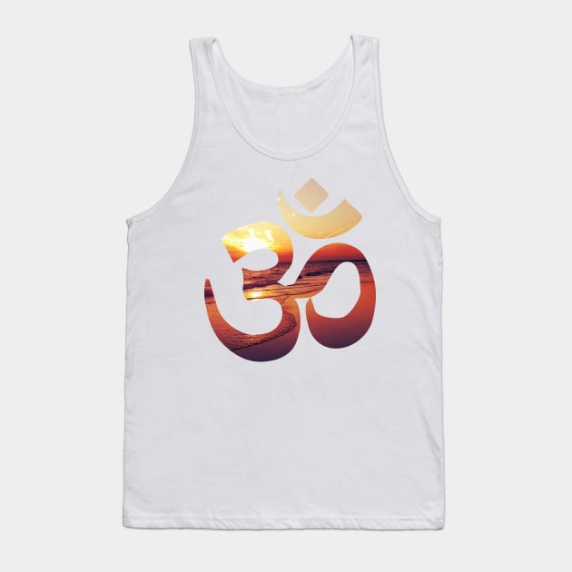 Sunset Om Tank Top by JuliesDesigns